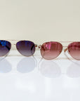 Aviator Flash Luxe Sun Set Sunglasses Velvet Eyewear