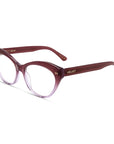 Minnie Bio-Based, eco friendly optical frames for women. Fits square, oval, and heart face shapes best. Best for Winter and Autumn seasonal color palettes.