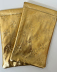Faux Leather Slip In Case - Gold