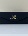 Embossed Folding Case - Black Eyewear Accessories Velvet Eyewear