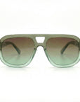 Front view of the Dani polarized sunglass style for Women by Velvet Eyewear. Best for Oval, Round, and Heart Face Shapes. Best for seasonal color palettes Spring, Summer and Fall