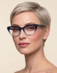 Stevie Bio-Based, eco friendly optical frames for women. Fits all face shapes. Best for Winter and Spring seasonal color palette.