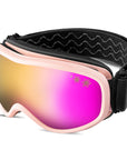 The Flurry Snow Goggle - Mauve - GOGGLES - Velvet Eyewear