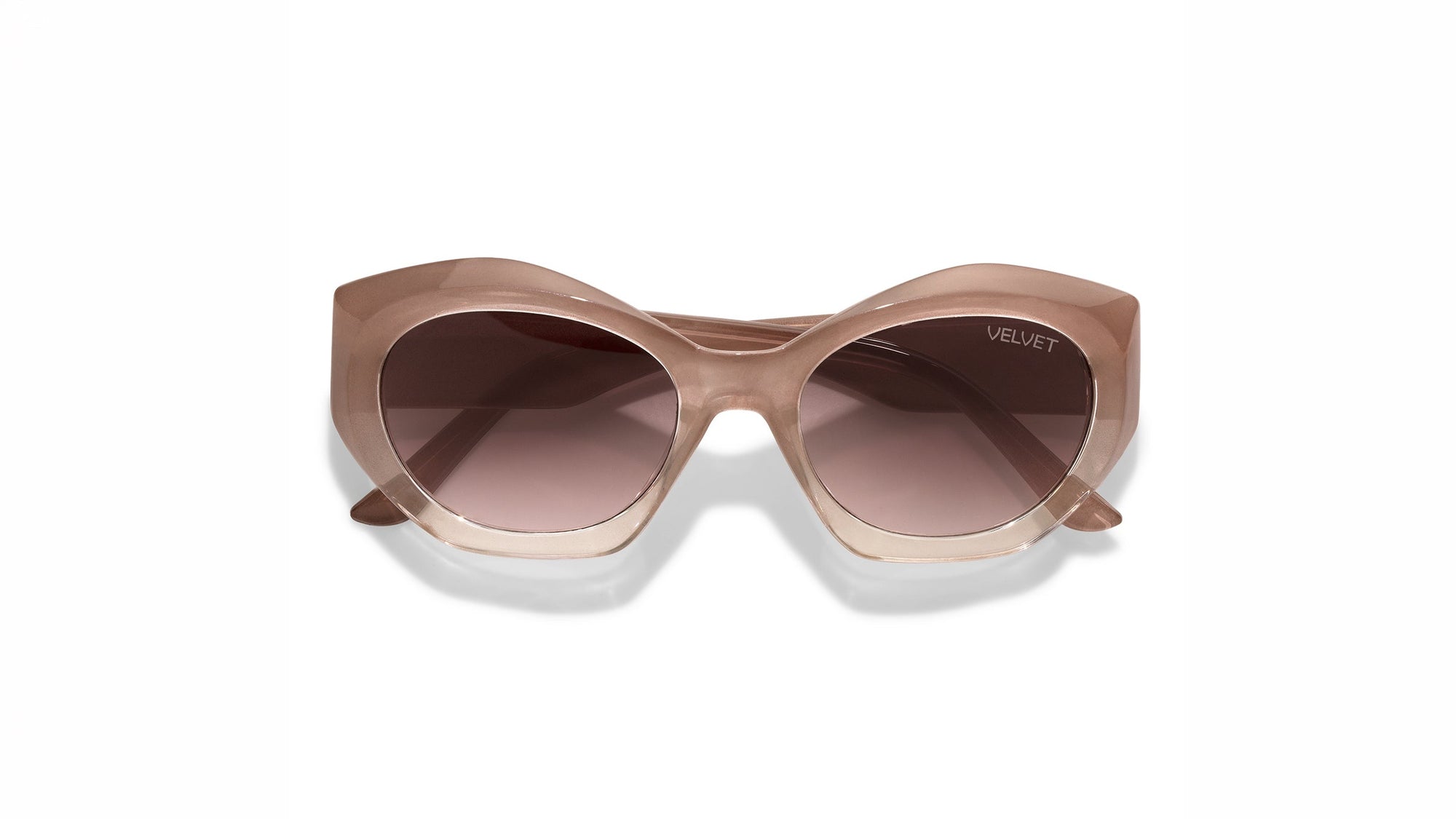 Velvet Eyewear Polarized sunglass style Alice in blush