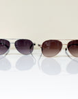 Classic Aviator Luxe Sun Set Sunglasses Velvet Eyewear   