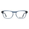 Billie Crystal Blue rectangle readers and blue light glasses for women, medium fit 54-13-138.