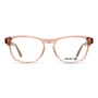 Billie Crystal Pink rectangle readers and blue light glasses for women, medium fit 54-13-138.