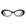 Bridget Black oval readers and blue light glasses for women, small to medium fit 53-16-135.