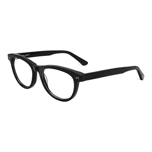 Carol Black oval readers and blue light glasses for women, medium fit 51-17-138.