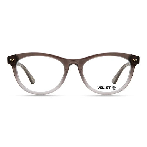 Carol Grey oval readers and blue light glasses for women, medium fit 51-17-138.