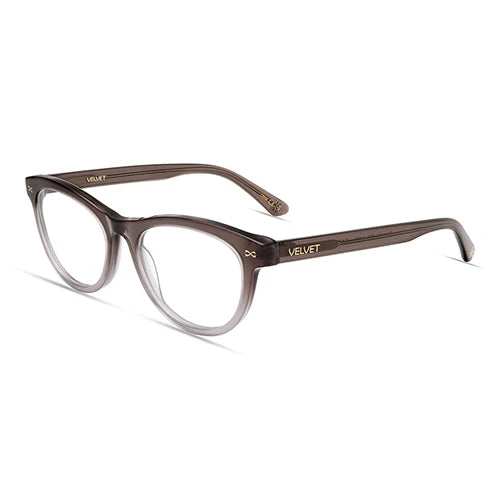 Carol Grey oval readers and blue light glasses for women, medium fit 51-17-138.