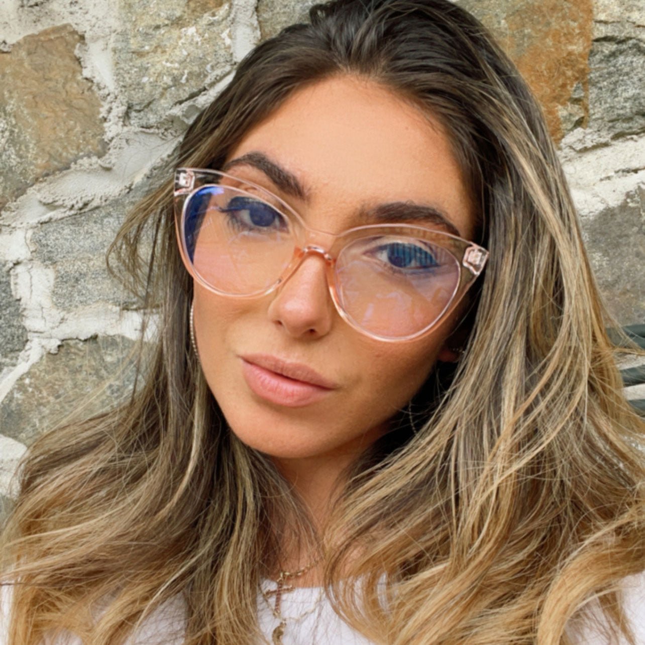 HAILIE - Pink READER Velvet Eyewear   