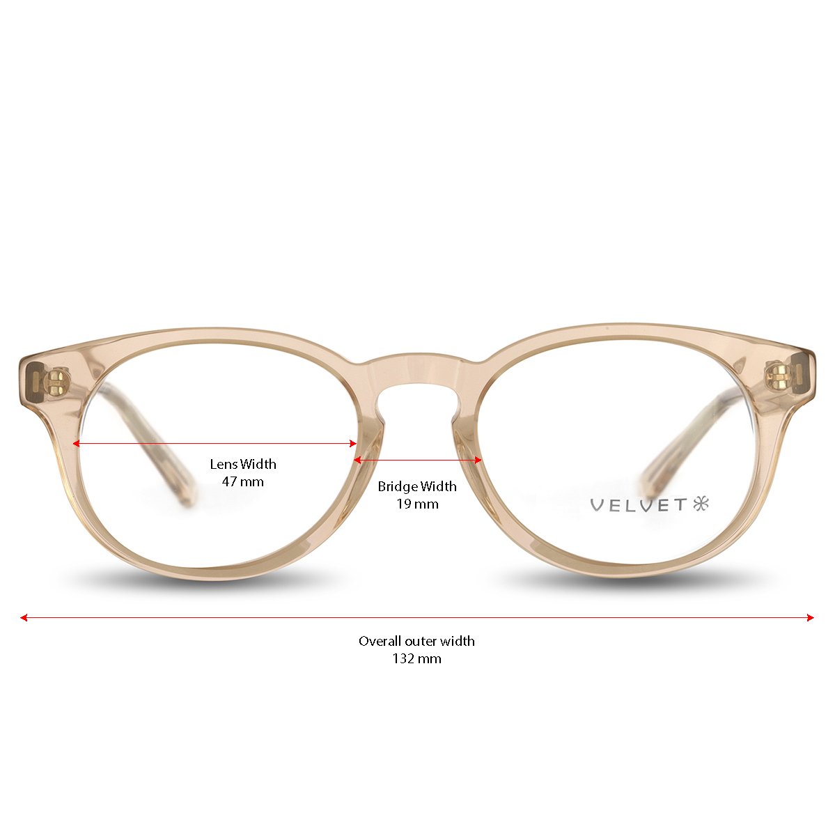 Ilene Nude round readers and blue light glasses for women, small to medium fit 47-19-140.