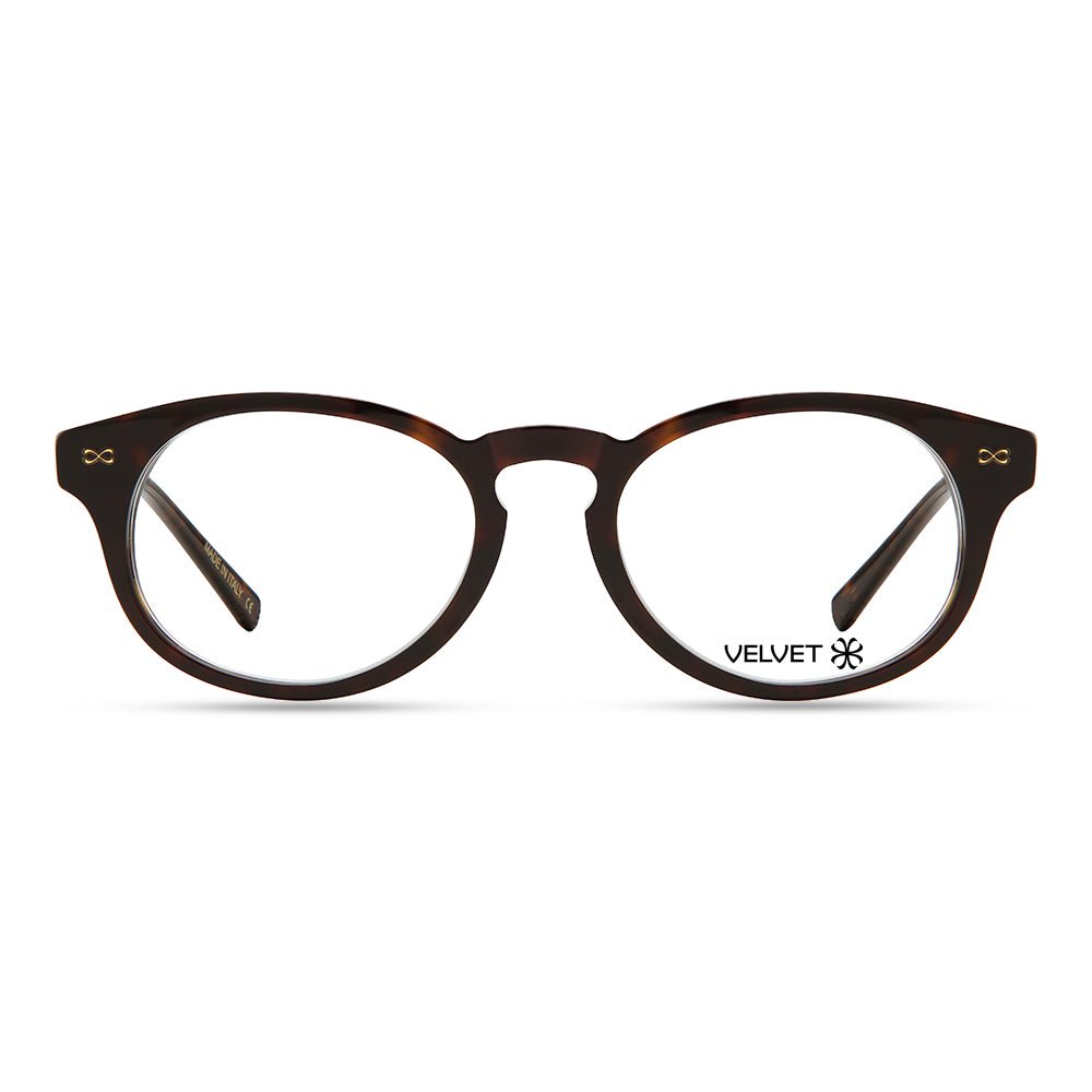 Ilene Tortoise round readers and blue light glasses for women, small to medium fit 47-19-140.