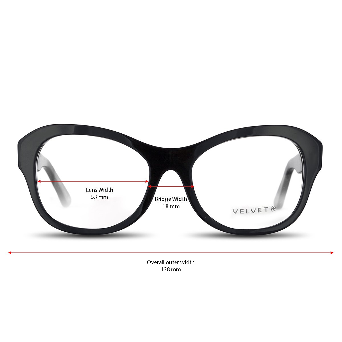Jen Black square readers and blue light glasses for women, medium fit 53-18-135.