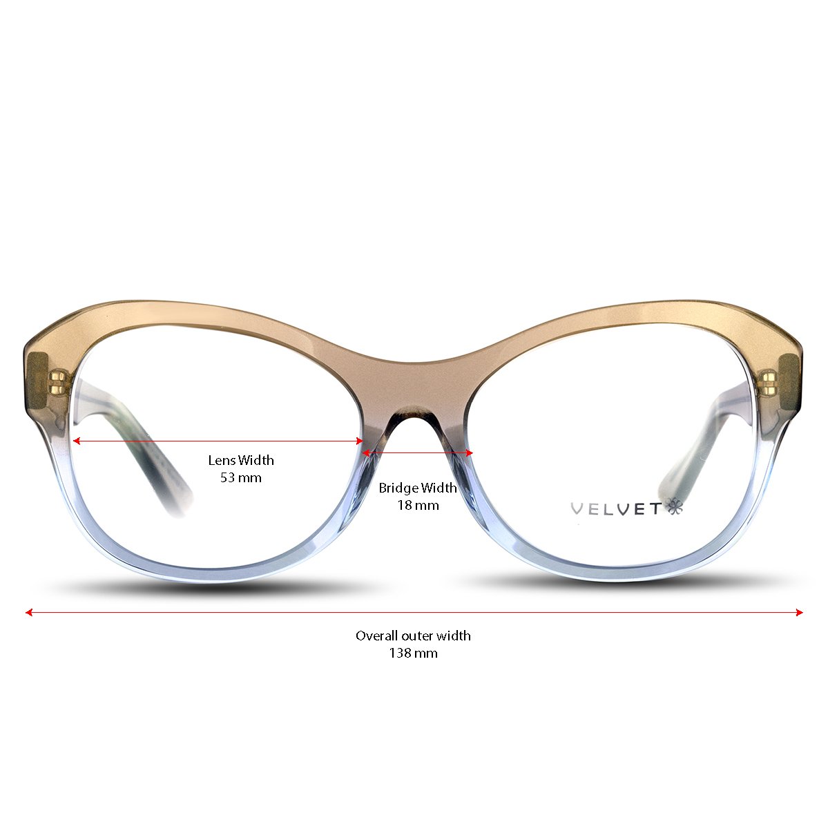 Jen Umbre Nude square readers and blue light glasses for women, medium fit 53-18-135.