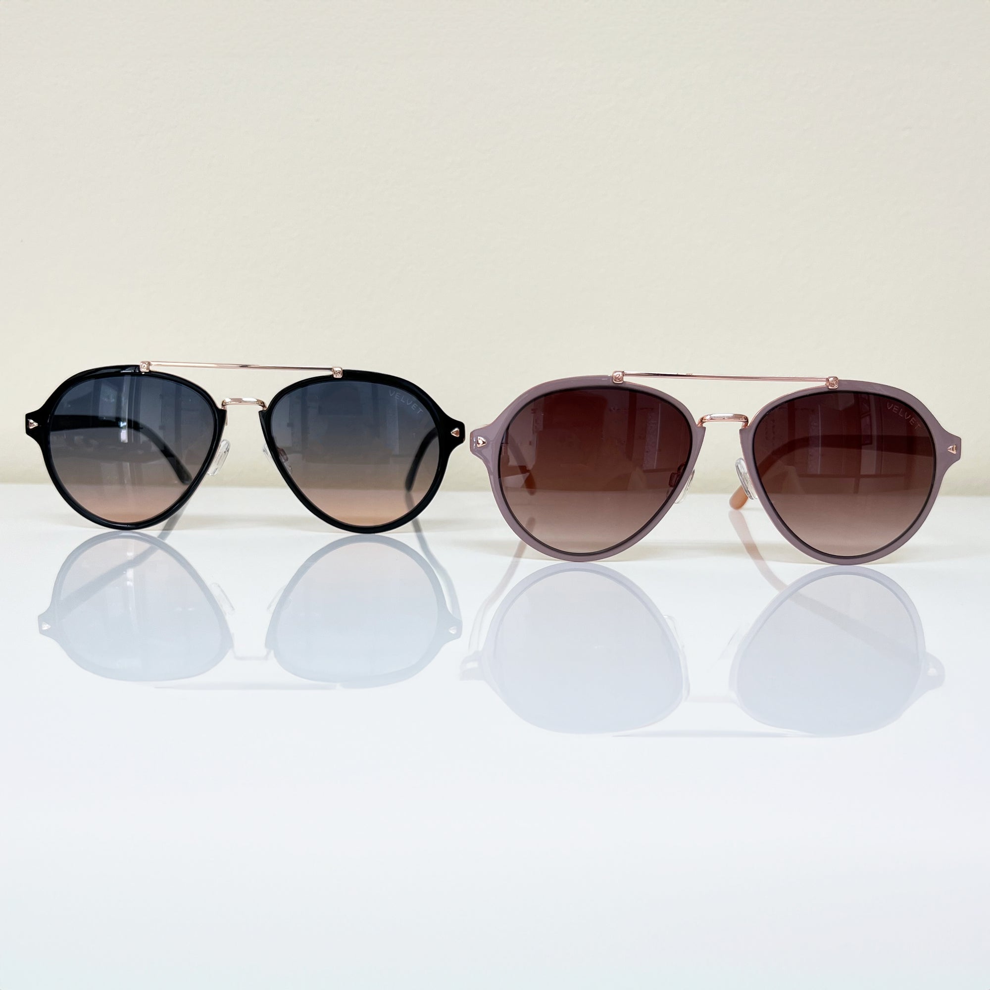 Aviator Luxe Sun Set Sunglasses Velvet Eyewear   
