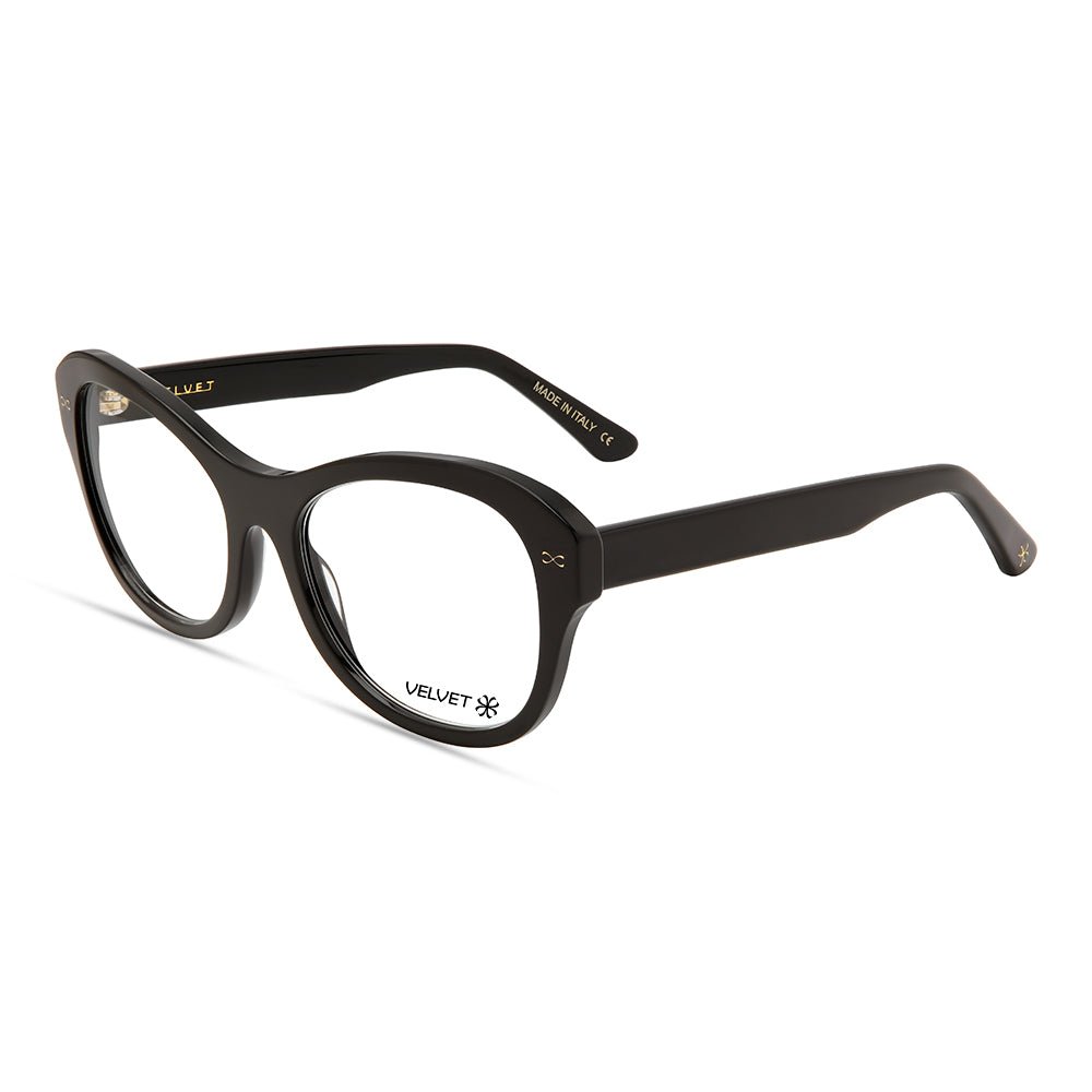 Jen Black square readers and blue light glasses for women, medium fit 53-18-135.