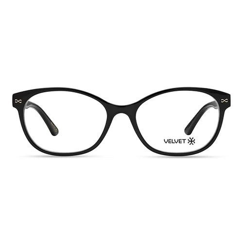 Joan Black oval readers and blue light glasses for women, medium fit 55-15-138.