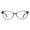 Joan Crystal Green oval readers and blue light glasses for women, medium fit 55-15-138.