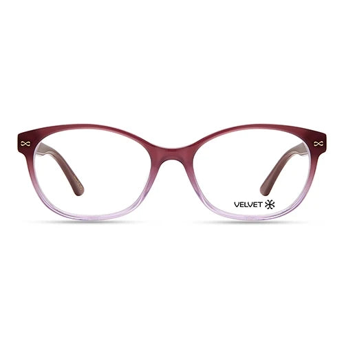 Joan Gradient Plum oval readers and blue light glasses for women, medium fit 55-15-138.
