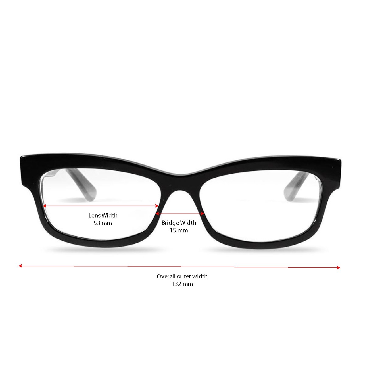 Lauren Black rectangle readers and blue light glasses for women, small fit 53-15-135.