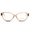 Lisa Nude cat eye readers and blue light glasses for women, small to medium fit 52-14-135.