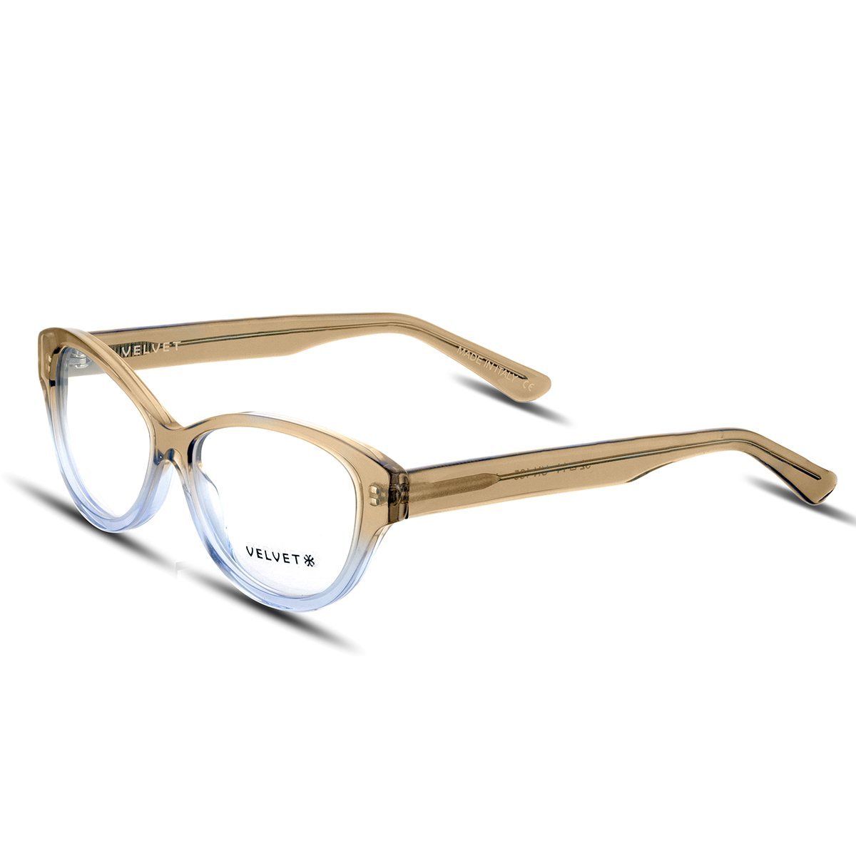 Lisa Umbre Nude cat eye readers and blue light glasses for women, small to medium fit 52-14-135.