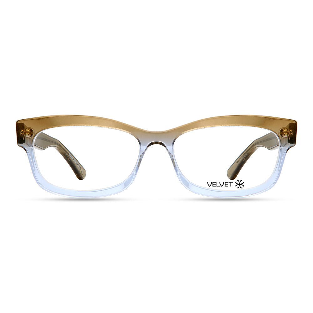 Lauren Umbre Nude rectangle readers and blue light glasses for women, small fit 53-15-135.