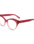 Minnie Bio-Based, eco friendly optical frames for women. Fits square, oval, and heart face shapes best. Best for Spring and Summer seasonal color palettes.