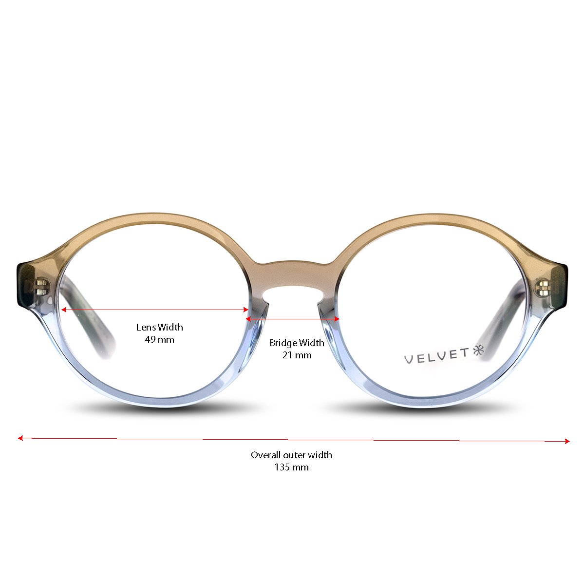 Paris Umbre Nude round readers and blue light glasses for women, small to medium fit 49-21-135.