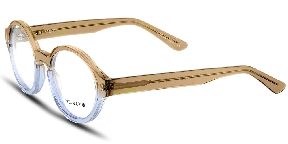 Paris Umbre Nude round readers and blue light glasses for women, small to medium fit 49-21-135.