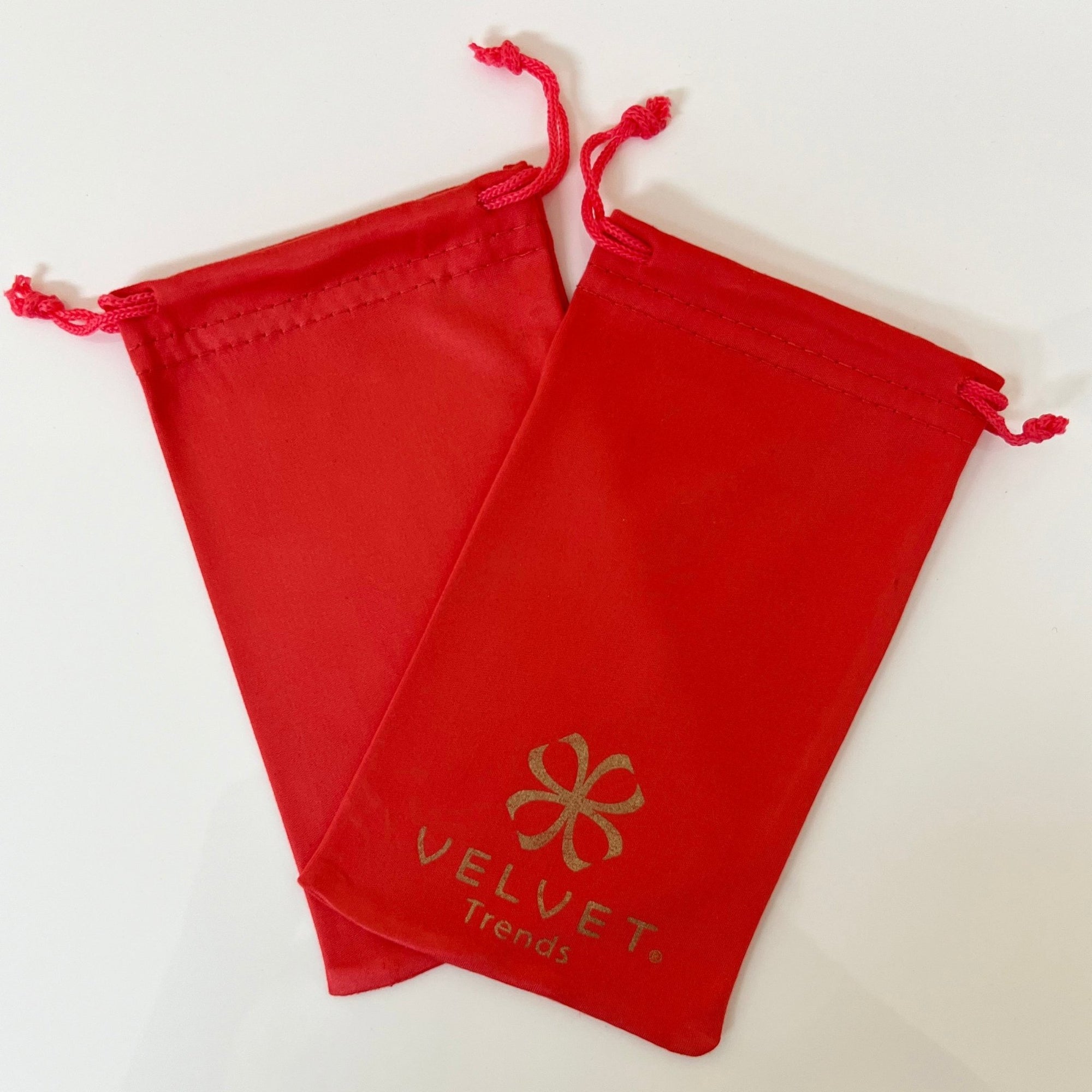 Microfiber Pouches - Red Eyewear Accessories Velvet Eyewear   