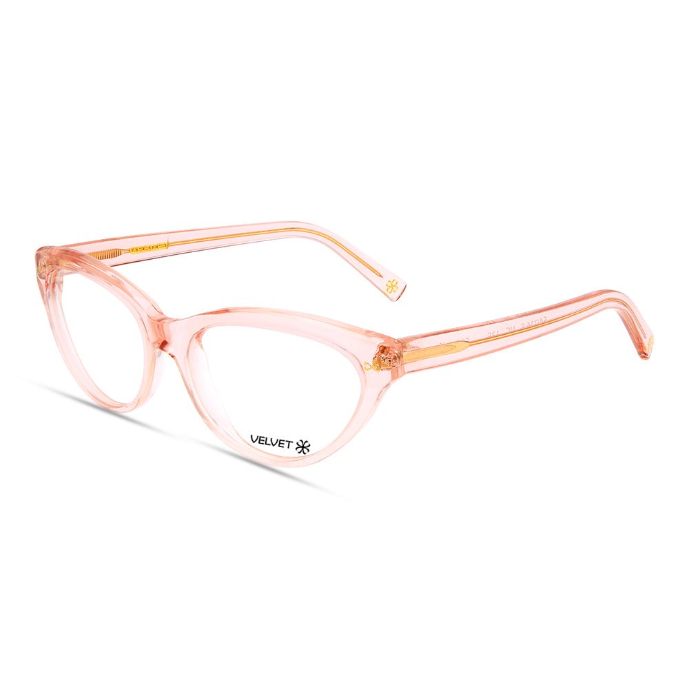 Sofie Nude Crystal cat eye readers and blue light glasses for women, small to medium fit 54-17-135.
