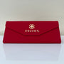 Embossed Folding Case - Red - Eyewear Accessories - Velvet Eyewear