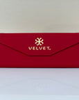 Embossed Folding Case - Red Eyewear Accessories Velvet Eyewear   