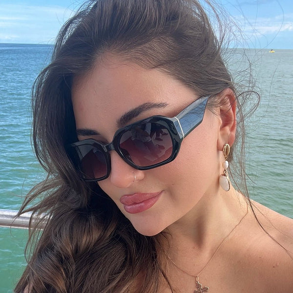 Velvet Eyewear® Nina Octagon Sunglasses | Unique & Stylish display picture 2