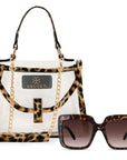 Mini Leopard Bag & Gina Tortoise