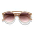Velvet Eyewear Amelia blush polarized sunglasses, front view