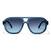 Velvet Eyewear Dani navy polarized sunglasses, three-quarter view