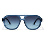 Velvet Eyewear Dani navy polarized sunglasses, three-quarter view