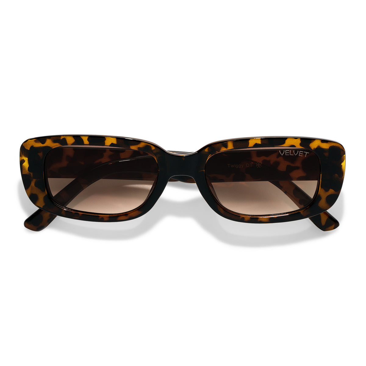 Velvet Eyewear Twiggy tortoise polarized sunglasses, front view