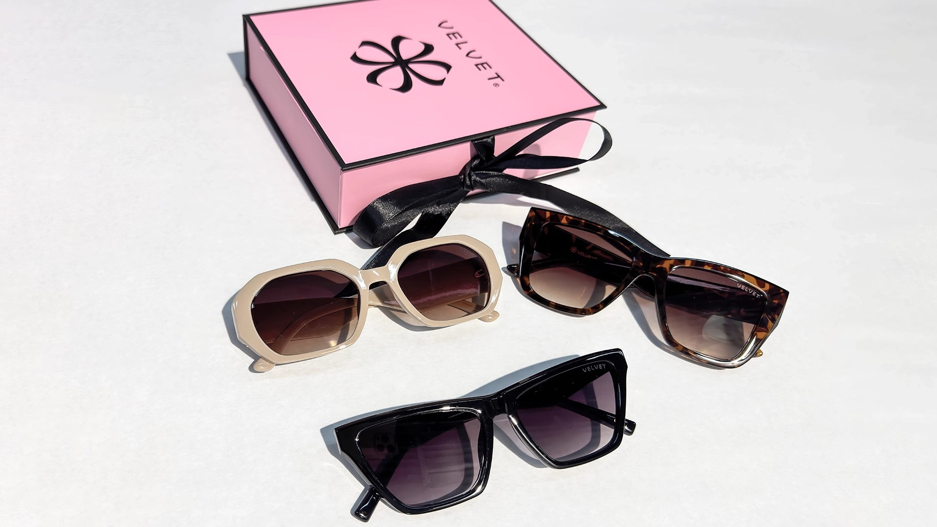 Velvet Eyewear Sunglass Style Box Collection - Heart Face Shape Box - Shop By Your Face Shape