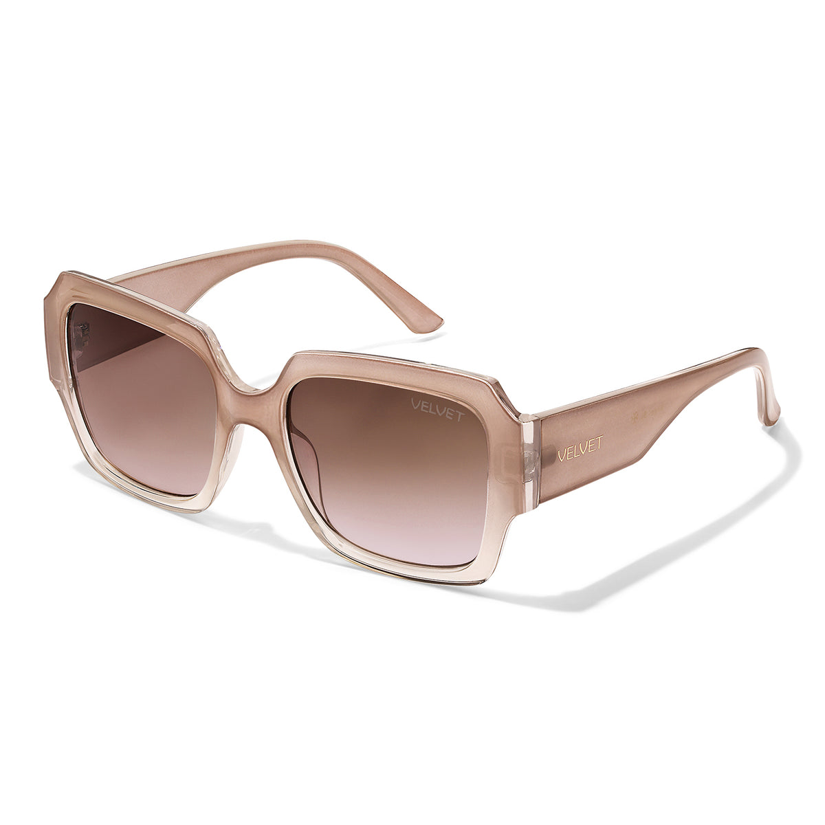Velvet Eyewear Angel blush sunglasses, side view