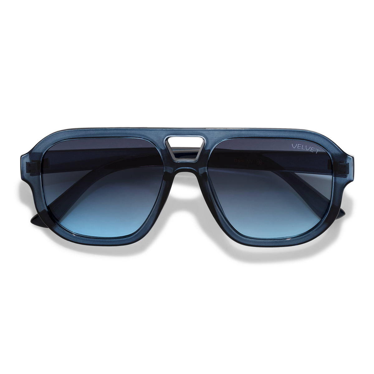 Velvet Eyewear Dani navy sunglasses, front view