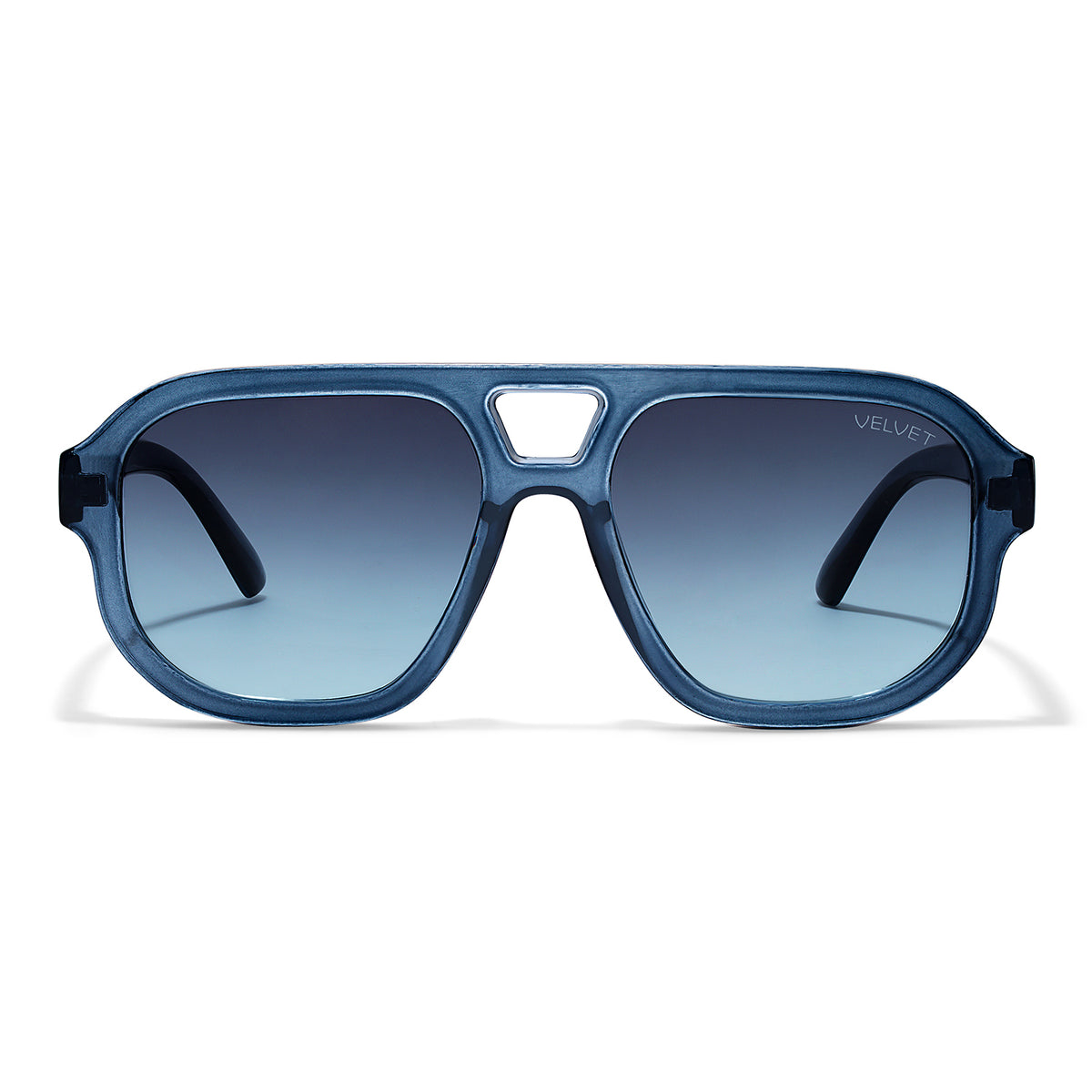 Velvet Eyewear Dani navy sunglasses, three-quarter view