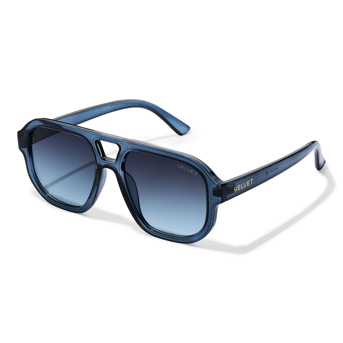 Velvet Eyewear Dani navy sunglasses, side view