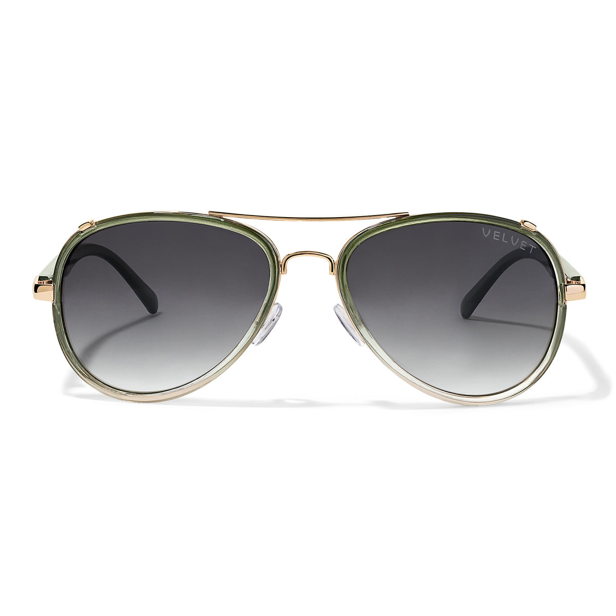 Velvet Eyewear Gloria mint sunglasses, three-quarter view