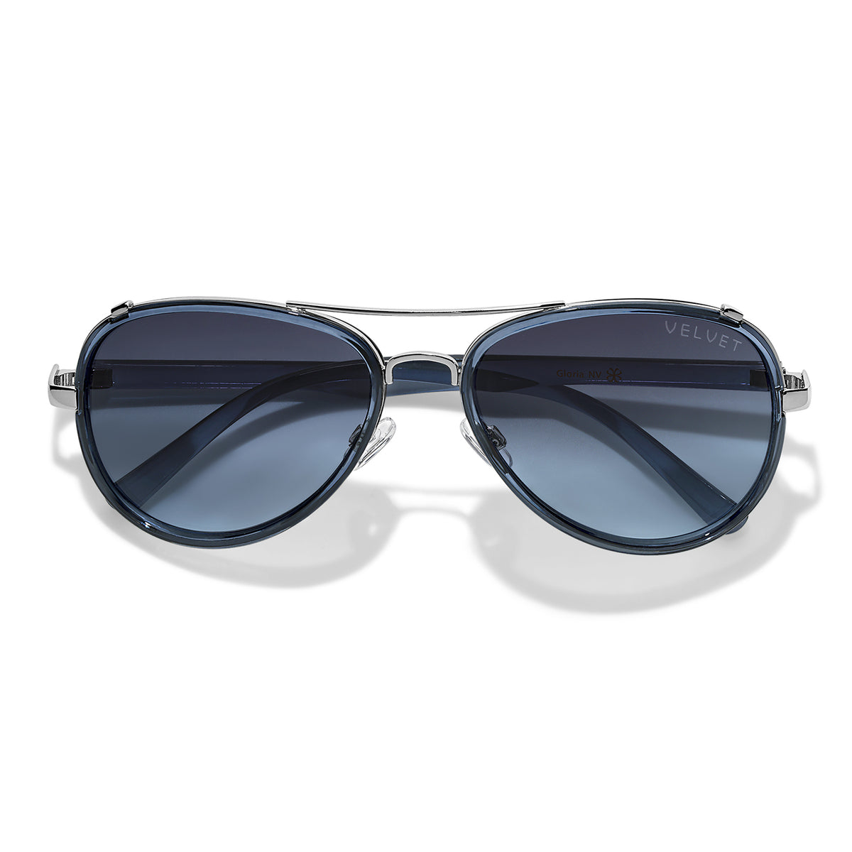 Velvet Eyewear Gloria navy sunglasses, front view