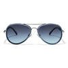 Velvet Eyewear Gloria navy sunglasses, three-quarter view